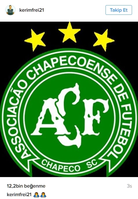 Beşiktaşlı futbolculardan sosyal medyada Chapecoense paylaşımları 11