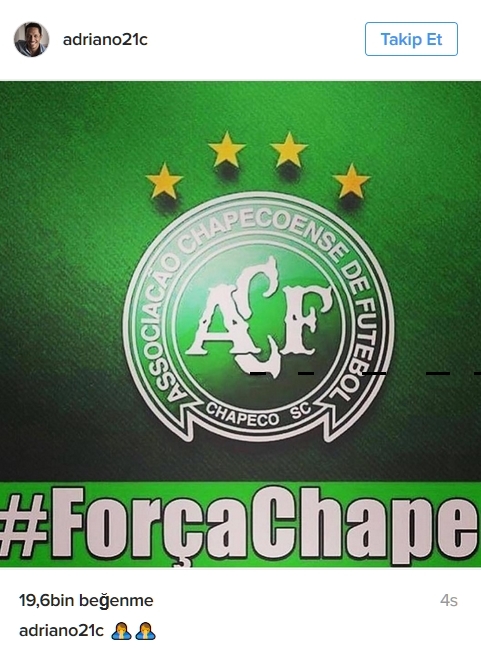 Beşiktaşlı futbolculardan sosyal medyada Chapecoense paylaşımları 4