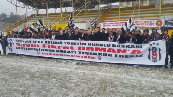Beşiktaş'tan Muş İdmanyurdu Kulübü'ne malzeme desteği