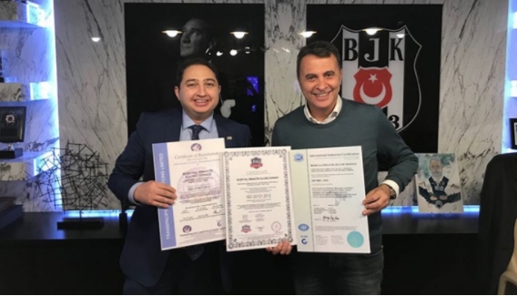 Beşiktaş'a uyum sertifikaları!