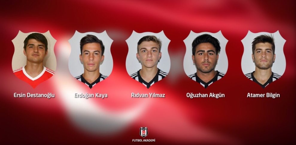 Beşiktaş'tan 5 oyuncuya milli davet!
