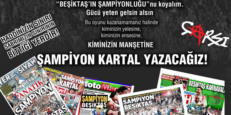 Çarşı'dan basına sert gönderme!