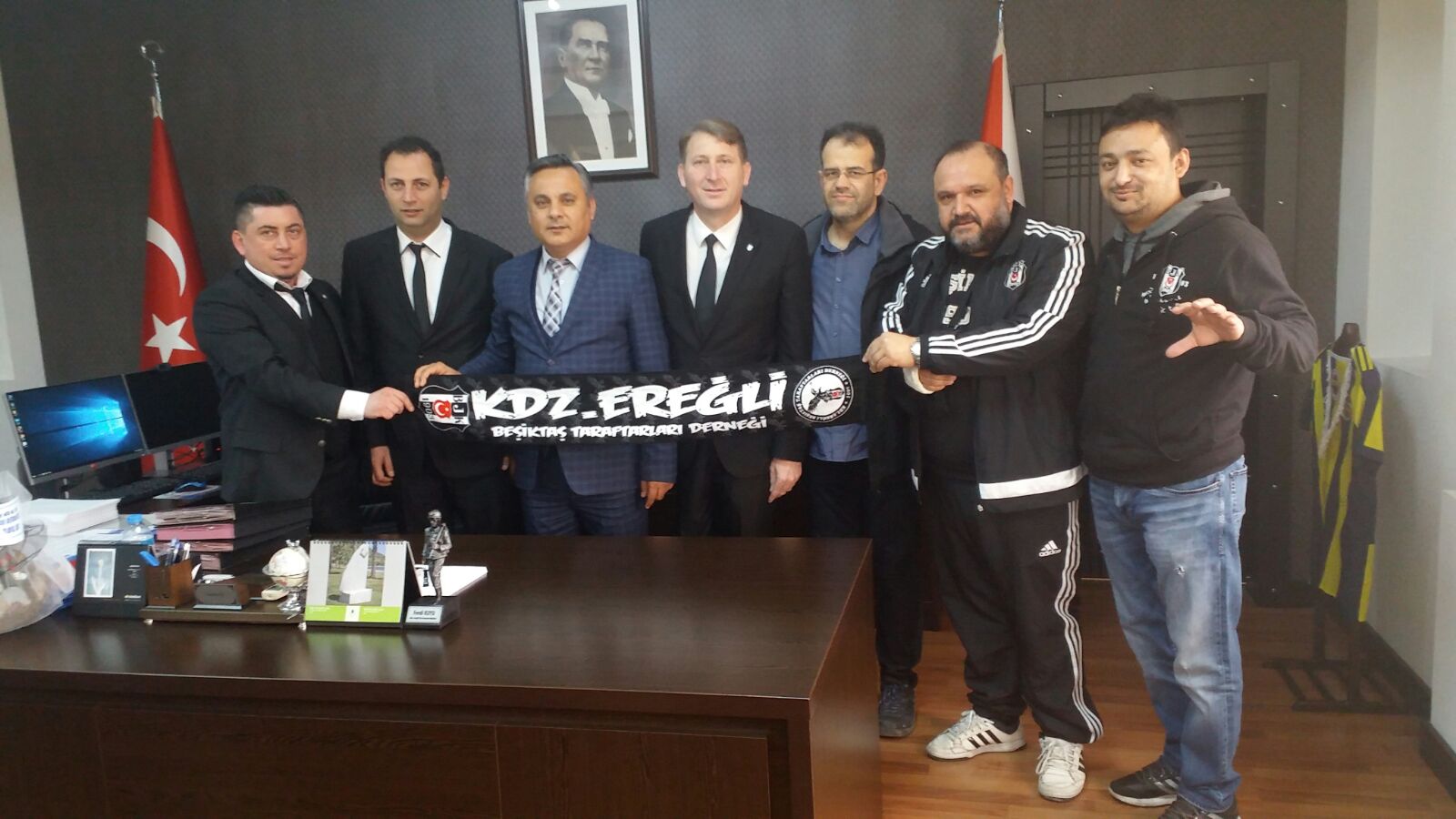 Ereğli Beşiktaşlılar Derneği'nden, Emniyet Müdürü'ne ziyaret