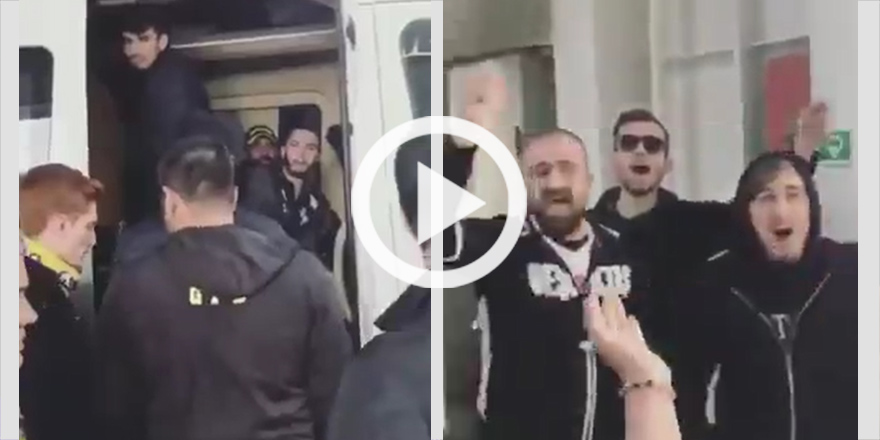 Derbi öncesi Beşiktaşlılar ile F.Bahçeliler karşılaşırsa... (VİDEO)