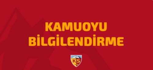 Kayserispor'dan geçmiş olsun mesajı