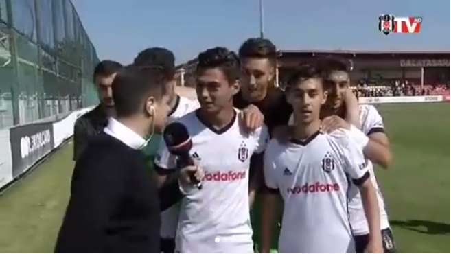 Beşiktaş U-21 Takımının şampiyonluk sevinci!