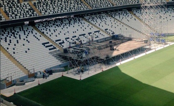 Vodafone Park’ta konser hazırlıkları başladı