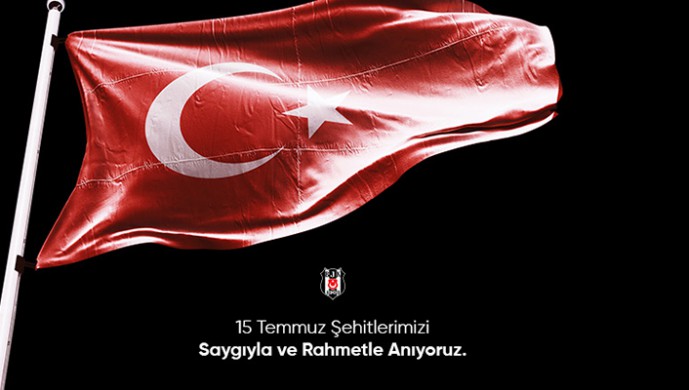 Beşiktaş'tan 15 Temmuz mesajı