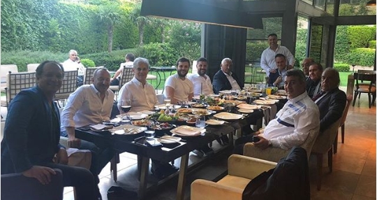 Beşiktaşlı yöneticiler LASK Linz maçı öncesi bir arada