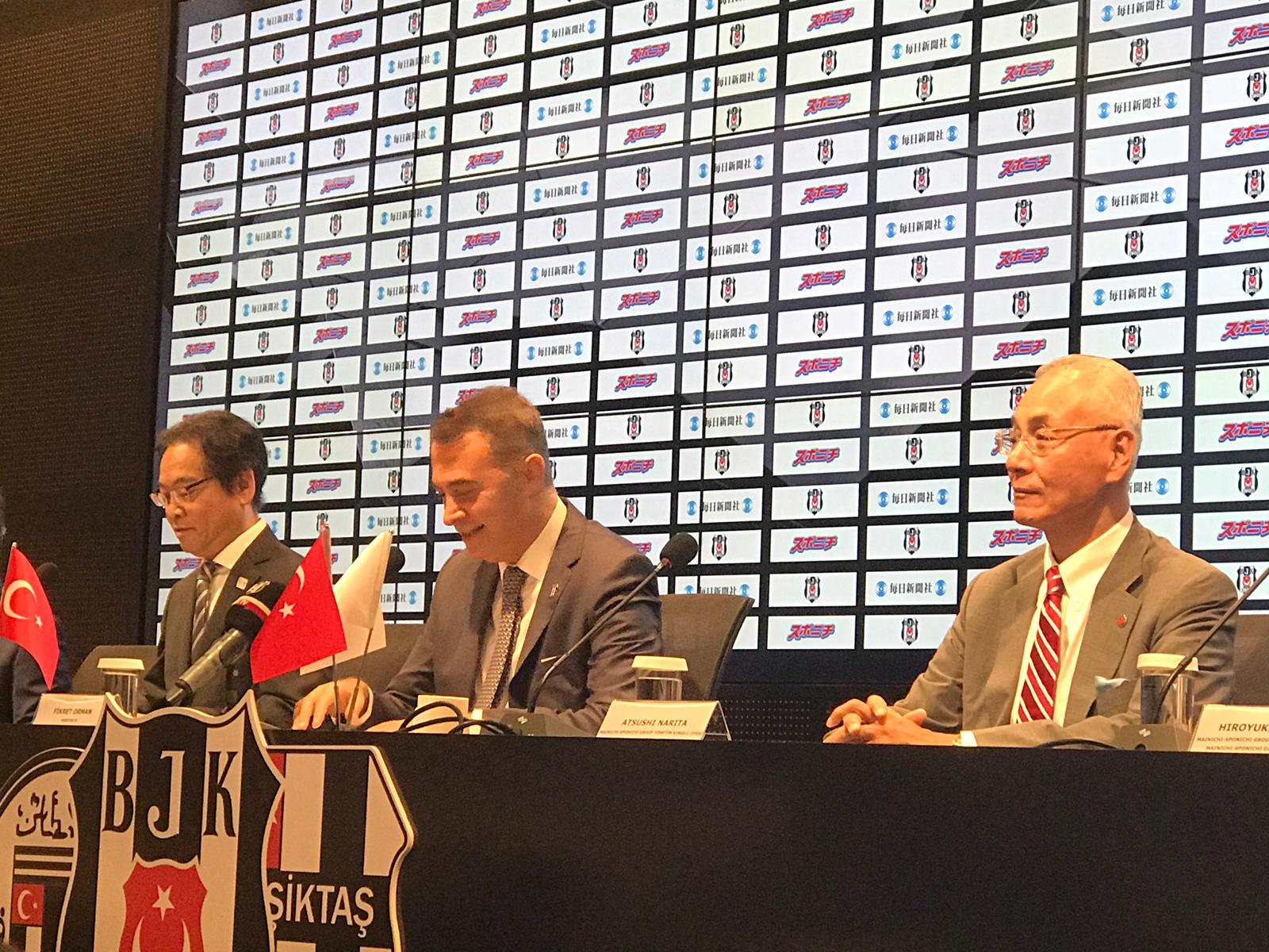 Beşiktaş'ın Japon iş ortağı: "Beşiktaş ile gönlümüzün bir olduğunu hissettik"