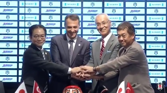 Beşiktaş'tan yeni sponsor Mainichi'ye teşekkür videosu