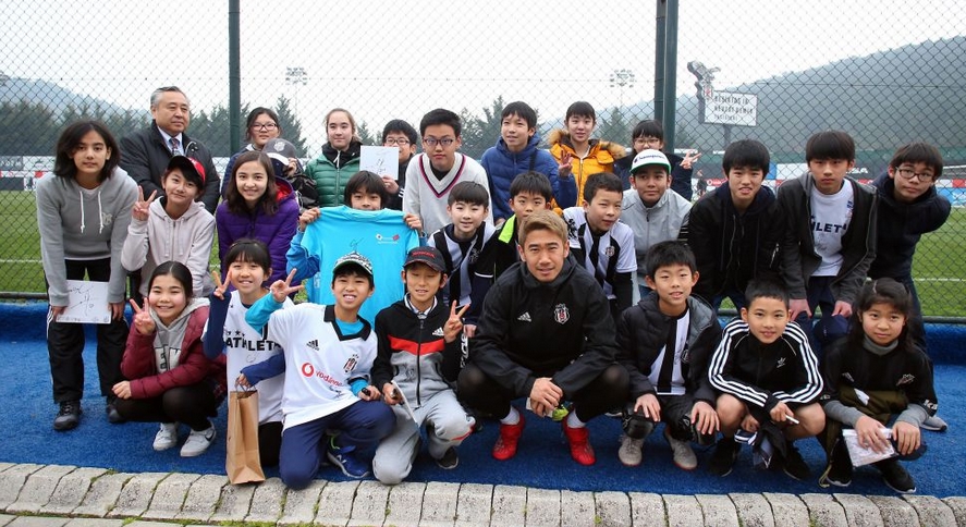 Beşiktaş antrenmanına Japon misafirler