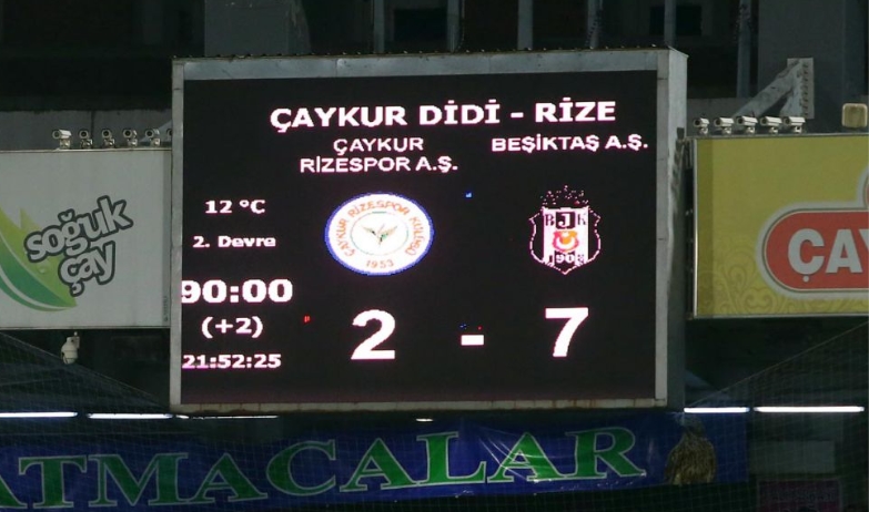 Beşiktaş, son 7 maçtır Rize'ye puan vermiyor!