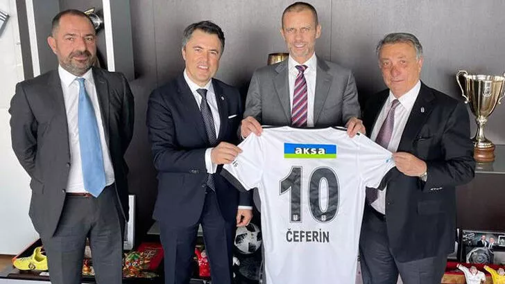 Ahmet Nur Çebi'den UEFA Başkanı Ceferin'e ziyaret