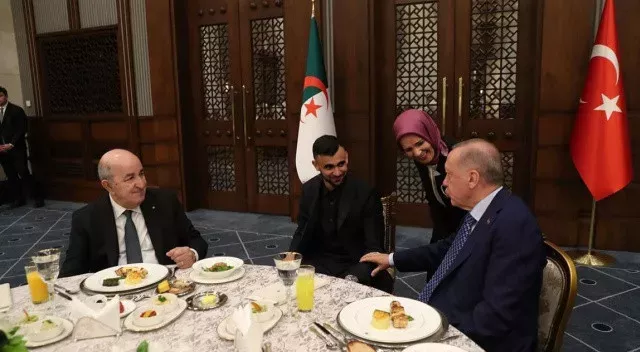 Cumhurbaşkanı Erdoğan ile Rachid Ghezzal yemekte buluştu