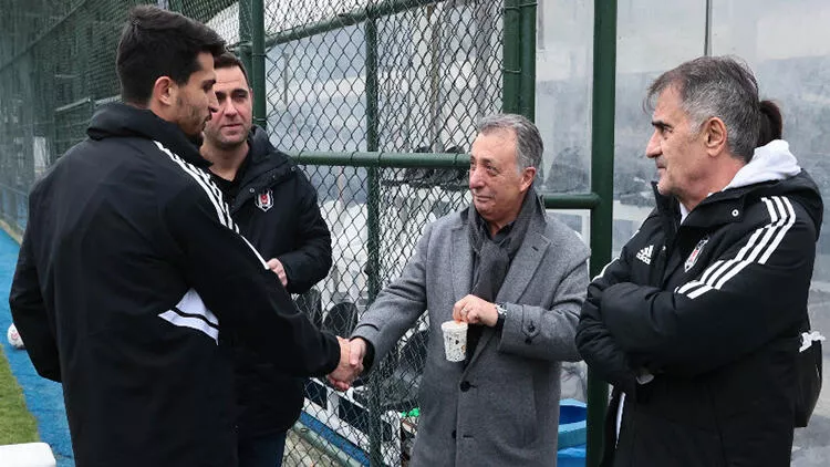 Ahmet Nur Çebi antrenmanı izledi