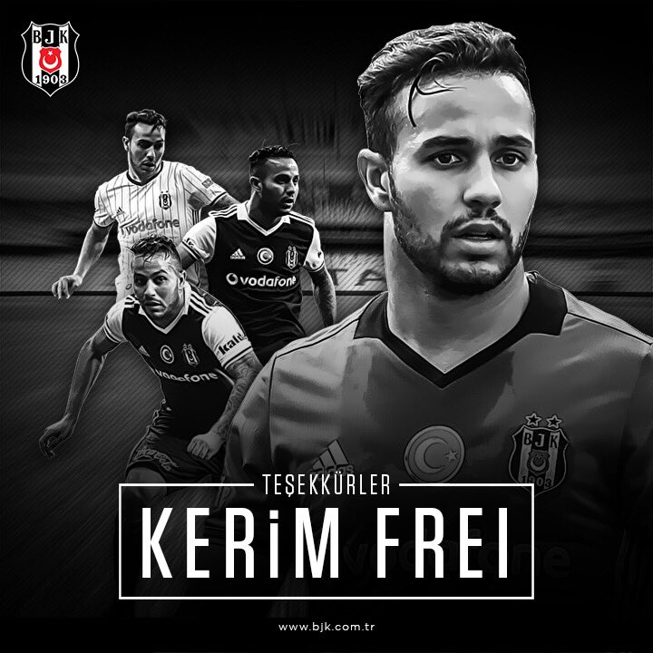 Beşiktaş'tan Kerim Frei'a teşekkür