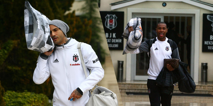 Beşiktaşlı futbolcuların yastıklı yolculuğu