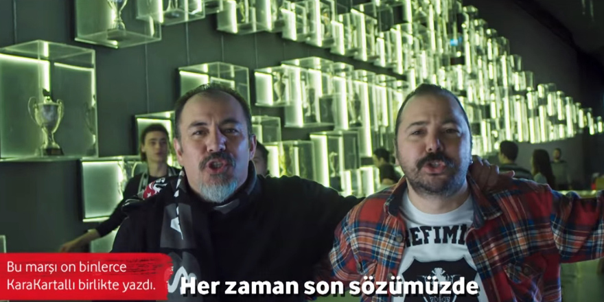 Vodafone organize etti, taraftar yeni marşı belirledi (VİDEO)
