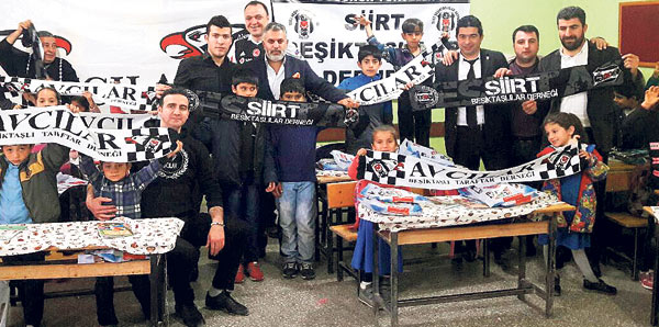 Beşiktaşlılardan Siirt'teki köy okullarına yardım