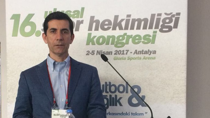 Şeref Çiçek, Ulusal Spor Hekimliği Kongresi'nde konuştu