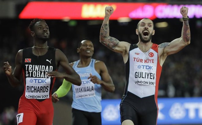 Beşiktaş'tan Ramil Guliyev'e tebrik