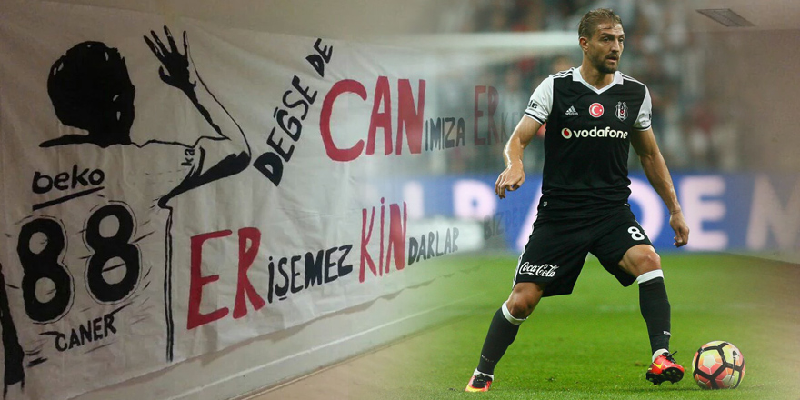 Caner Erkin'i duygulandıran pankart