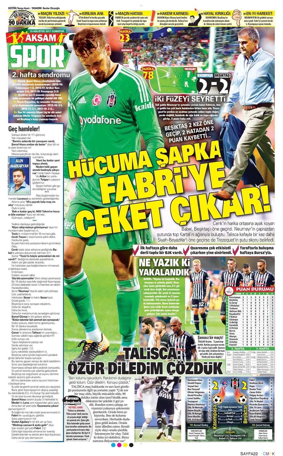 19 Ağustos 2017 | Gazetelerin Beşiktaş Manşetleri - Görsel 4