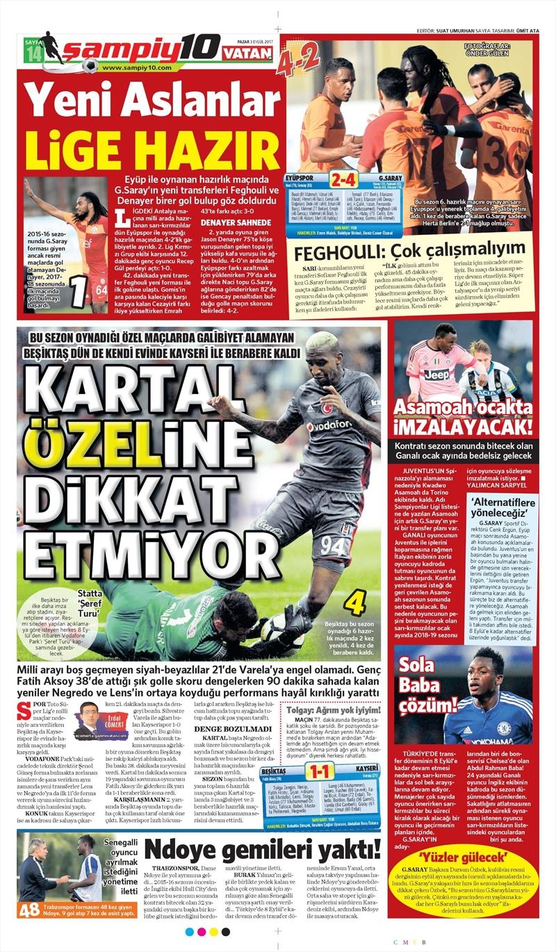 3 Eylül 2017 | İşte gazetelerin Beşiktaş manşetleri - Görsel 9
