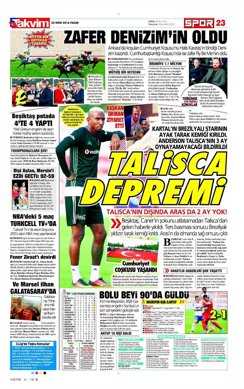 30 Ekim 2016 | Gazetelerin Beşiktaş manşetleri - Görsel 11