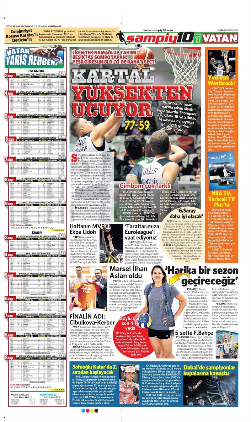30 Ekim 2016 | Gazetelerin Beşiktaş manşetleri - Görsel 9