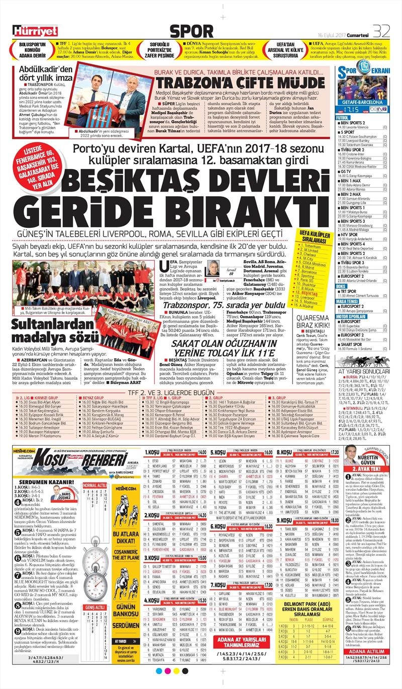 16 Eylül 2017 | İşte gazetelerin Beşiktaş manşetleri - Görsel 12