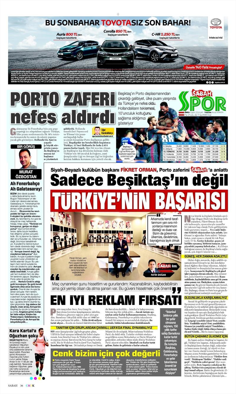 16 Eylül 2017 | İşte gazetelerin Beşiktaş manşetleri - Görsel 4