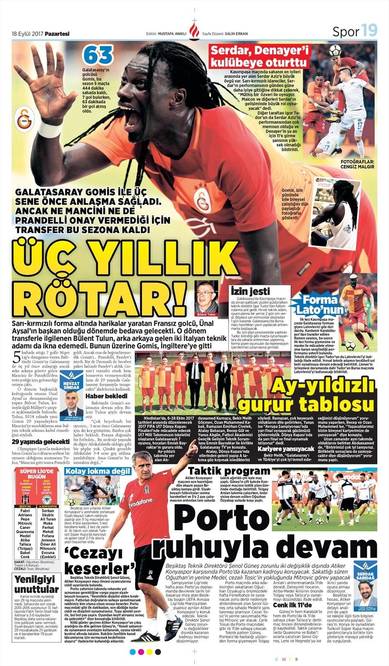 18 Eylül 2017 | İşte gazetelerin Beşiktaş manşetleri - Görsel 2