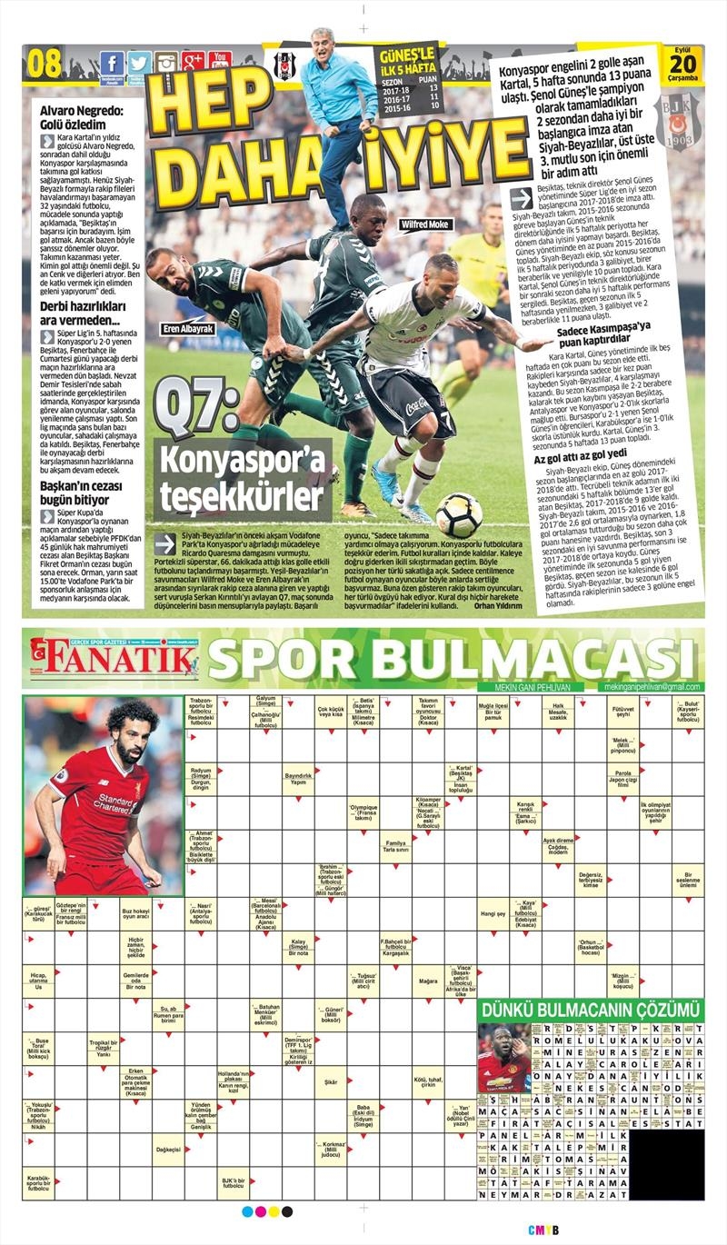 20 Eylül 2017 | İşte gazetelerin Beşiktaş manşetleri - Görsel 2
