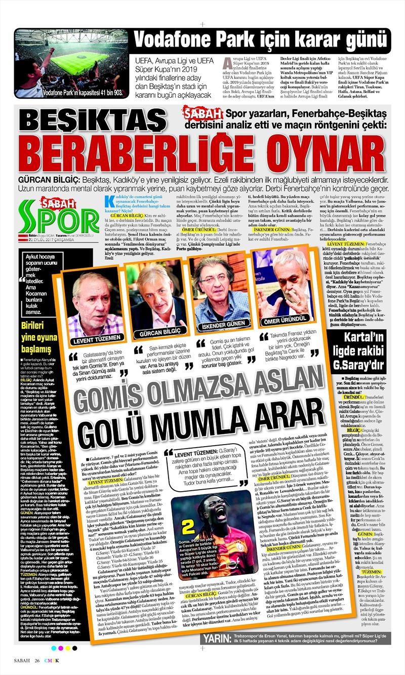 20 Eylül 2017 | İşte gazetelerin Beşiktaş manşetleri - Görsel 6