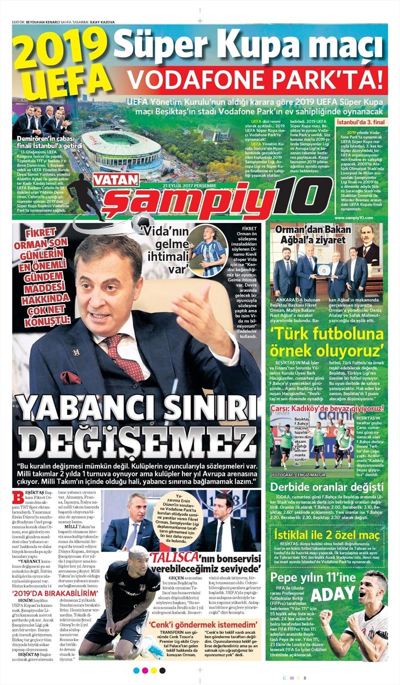 21 Eylül 2017 | İşte gazetelerin Beşiktaş manşetleri - Görsel 10