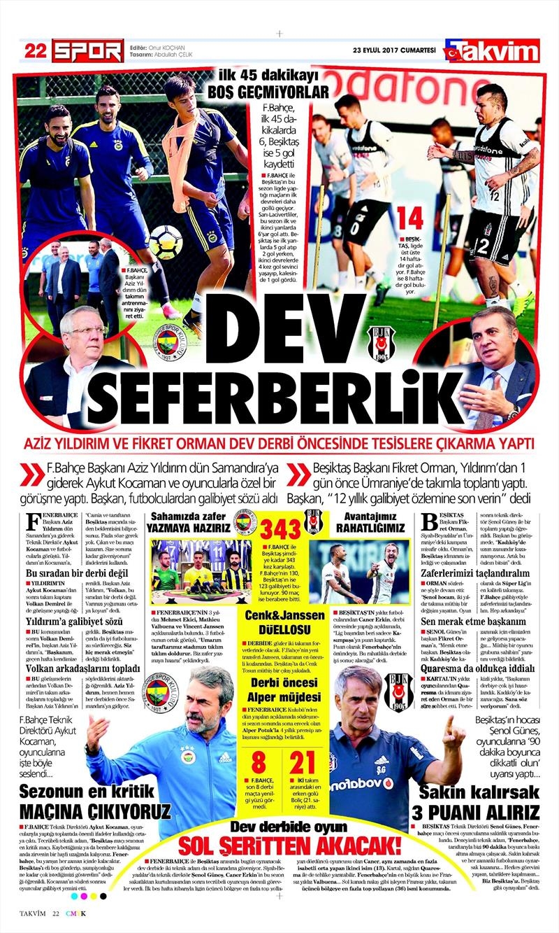 23 Eylül 2017 | İşte gazetelerin Beşiktaş manşetleri - Görsel 8
