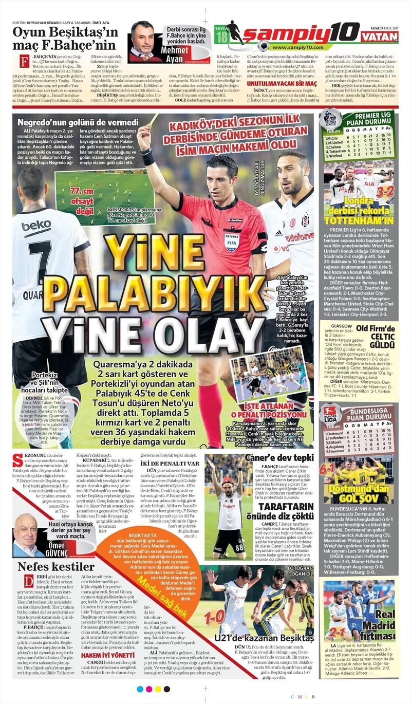 24 Eylül 2017 | İşte gazetelerin Beşiktaş manşetleri - Görsel 13