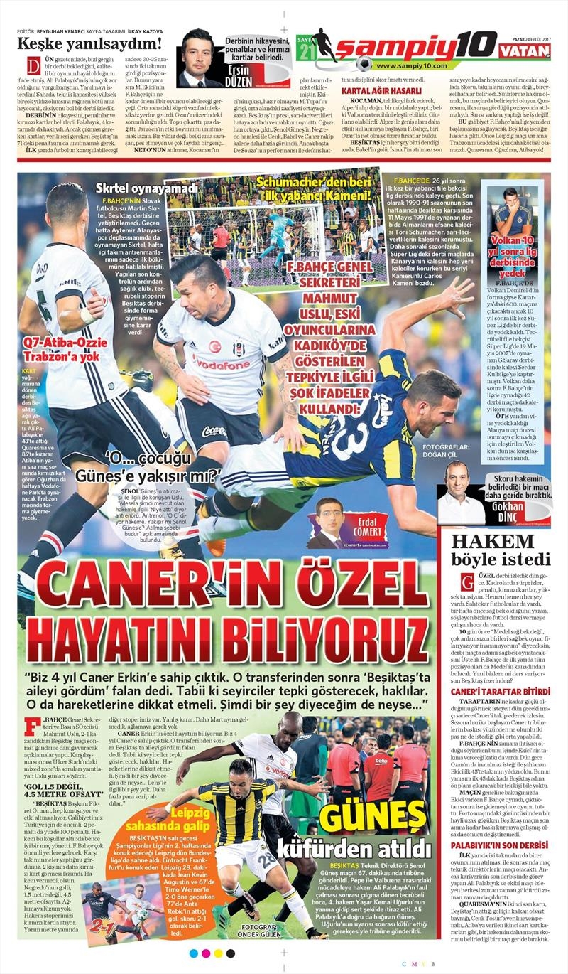 24 Eylül 2017 | İşte gazetelerin Beşiktaş manşetleri - Görsel 14