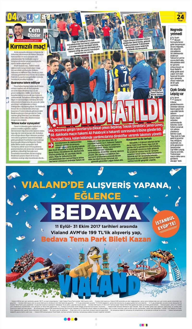24 Eylül 2017 | İşte gazetelerin Beşiktaş manşetleri - Görsel 2