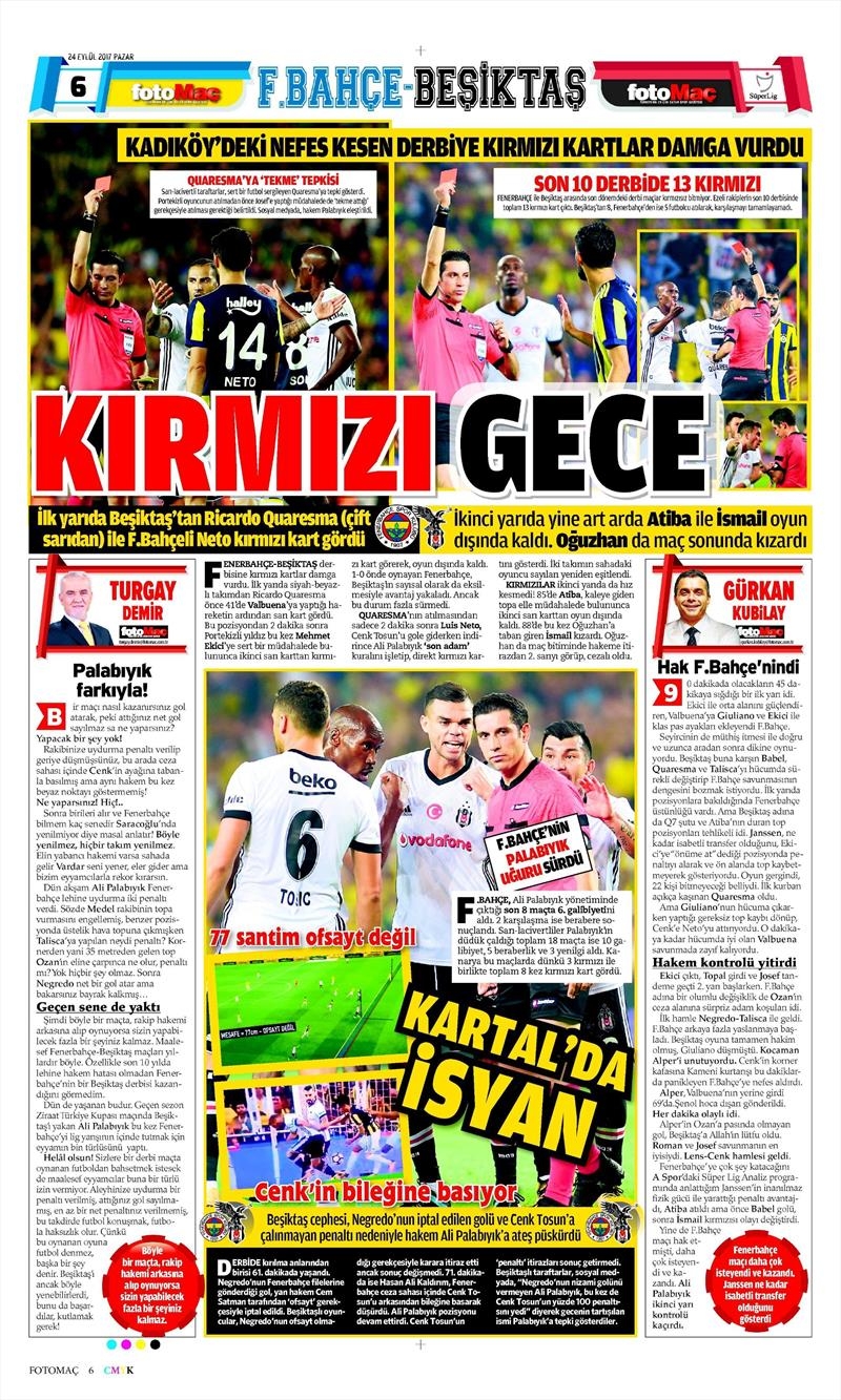 24 Eylül 2017 | İşte gazetelerin Beşiktaş manşetleri - Görsel 7