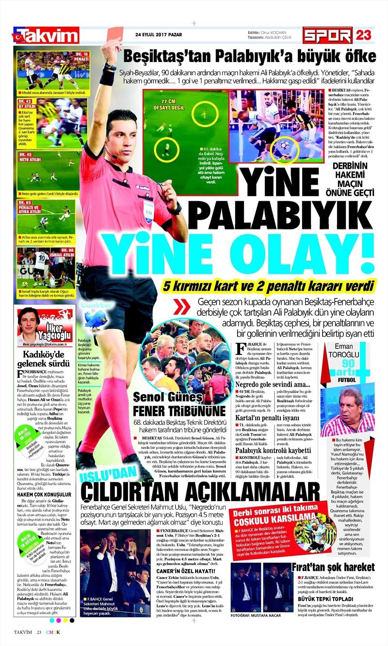 24 Eylül 2017 | İşte gazetelerin Beşiktaş manşetleri - Görsel 8