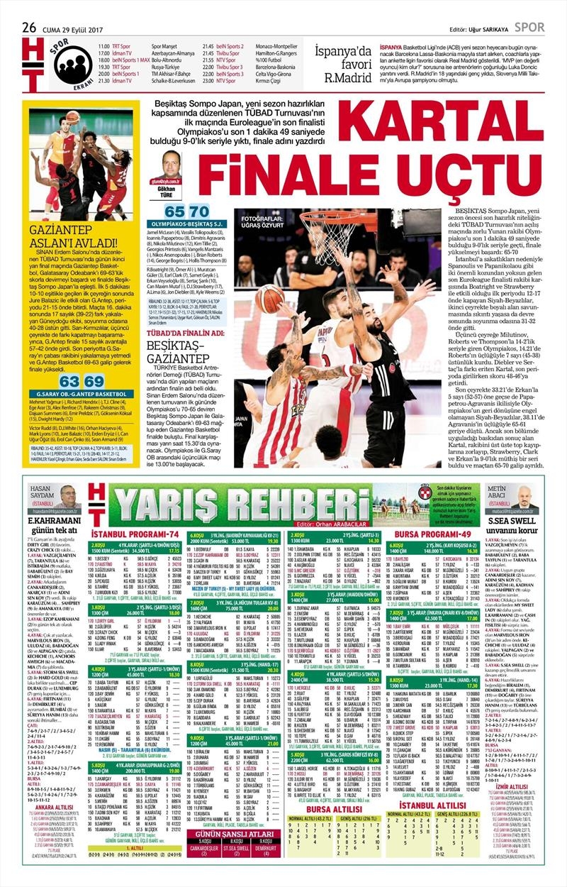 29 Eylül 2017 | Gazetelerin Beşiktaş Manşetleri - Görsel 6