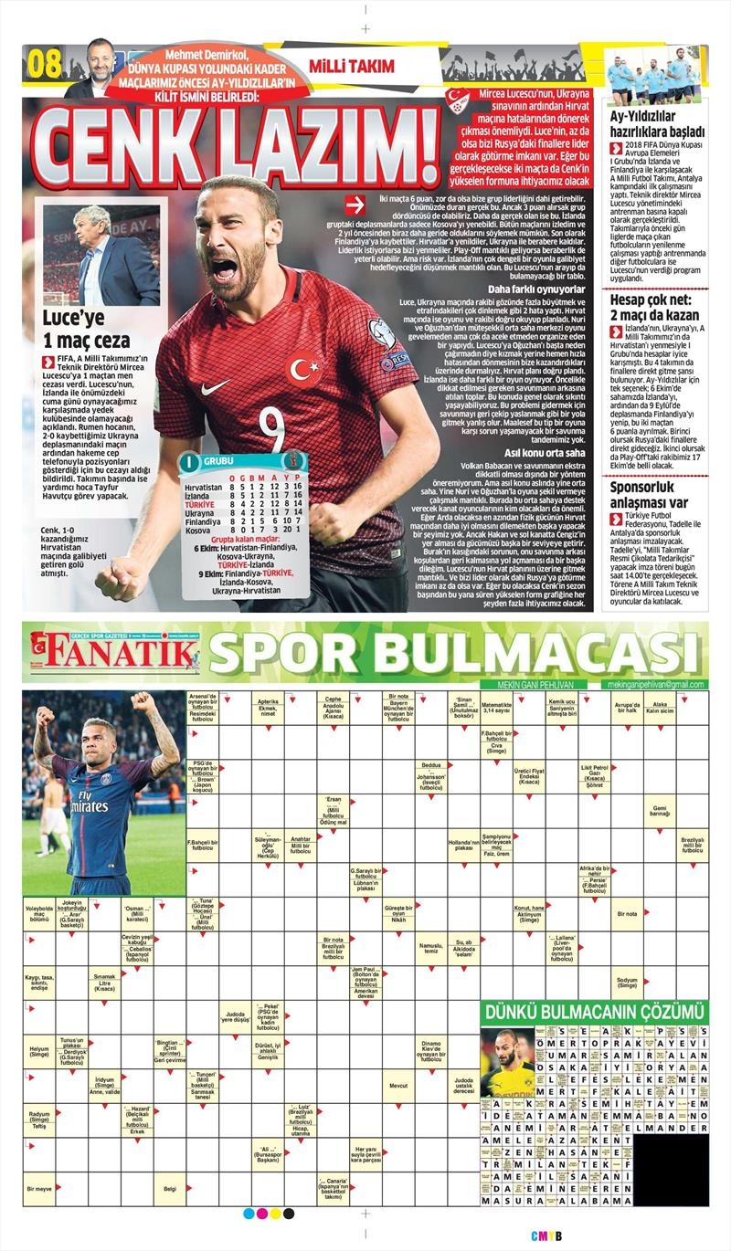 03 Ekim 2017 | Gazetelerin Beşiktaş Manşetleri - Görsel 5