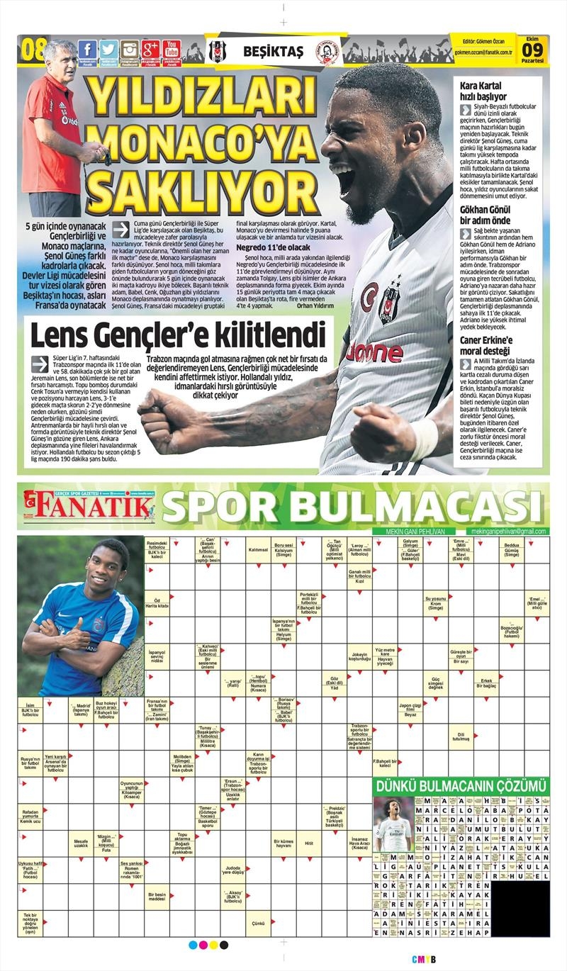09 Ekim 2017 | İşte gazetelerin Beşiktaş manşetleri - Görsel 2
