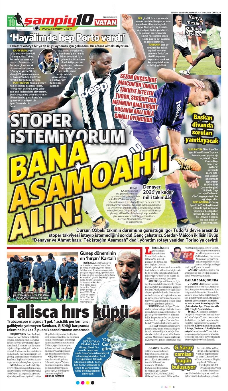 10 Ekim 2017 | İşte gazetelerin Beşiktaş manşetleri - Görsel 6