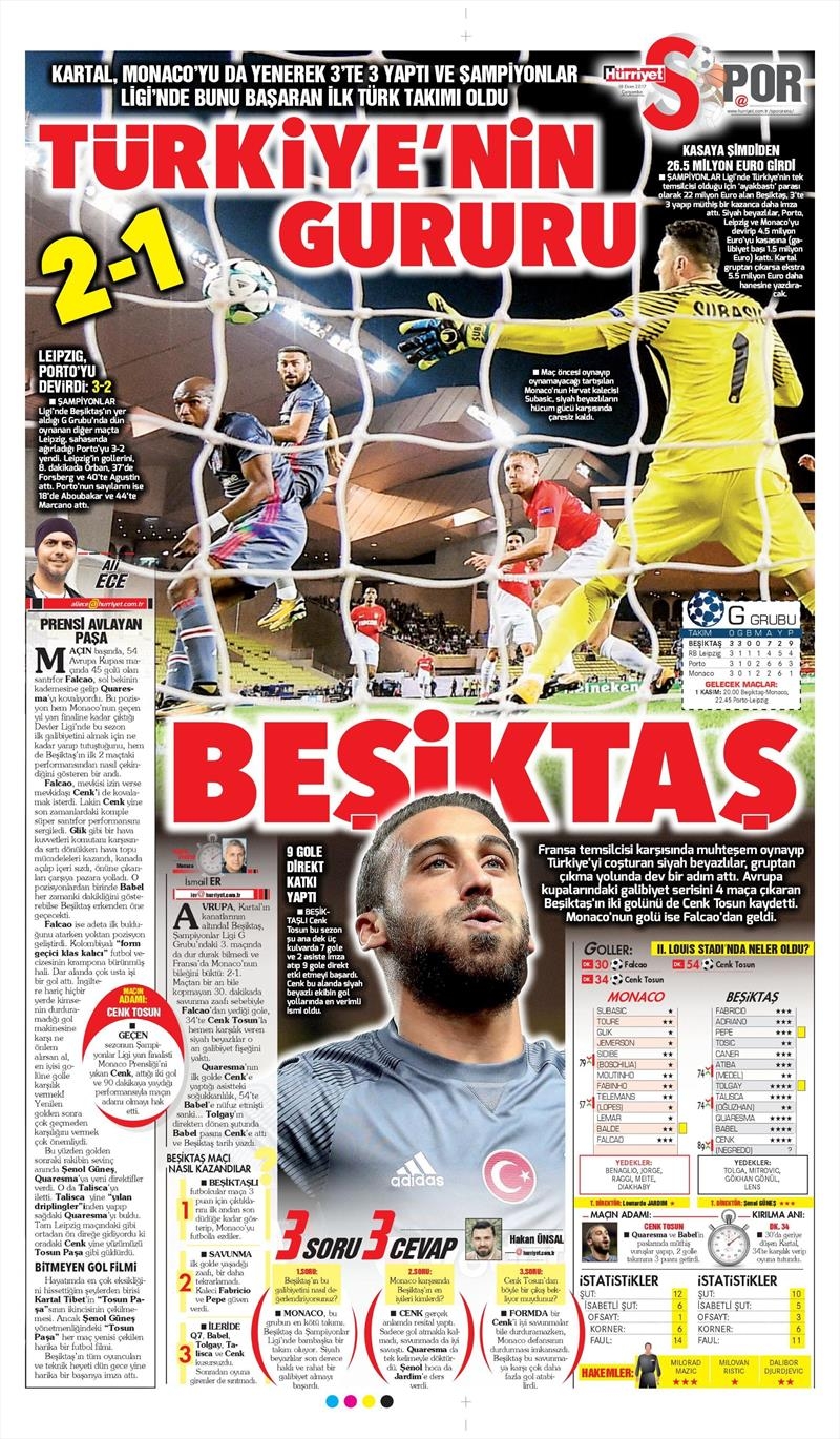 18 Ekim 2017 | Gazetelerin Beşiktaş Manşetleri - Görsel 18