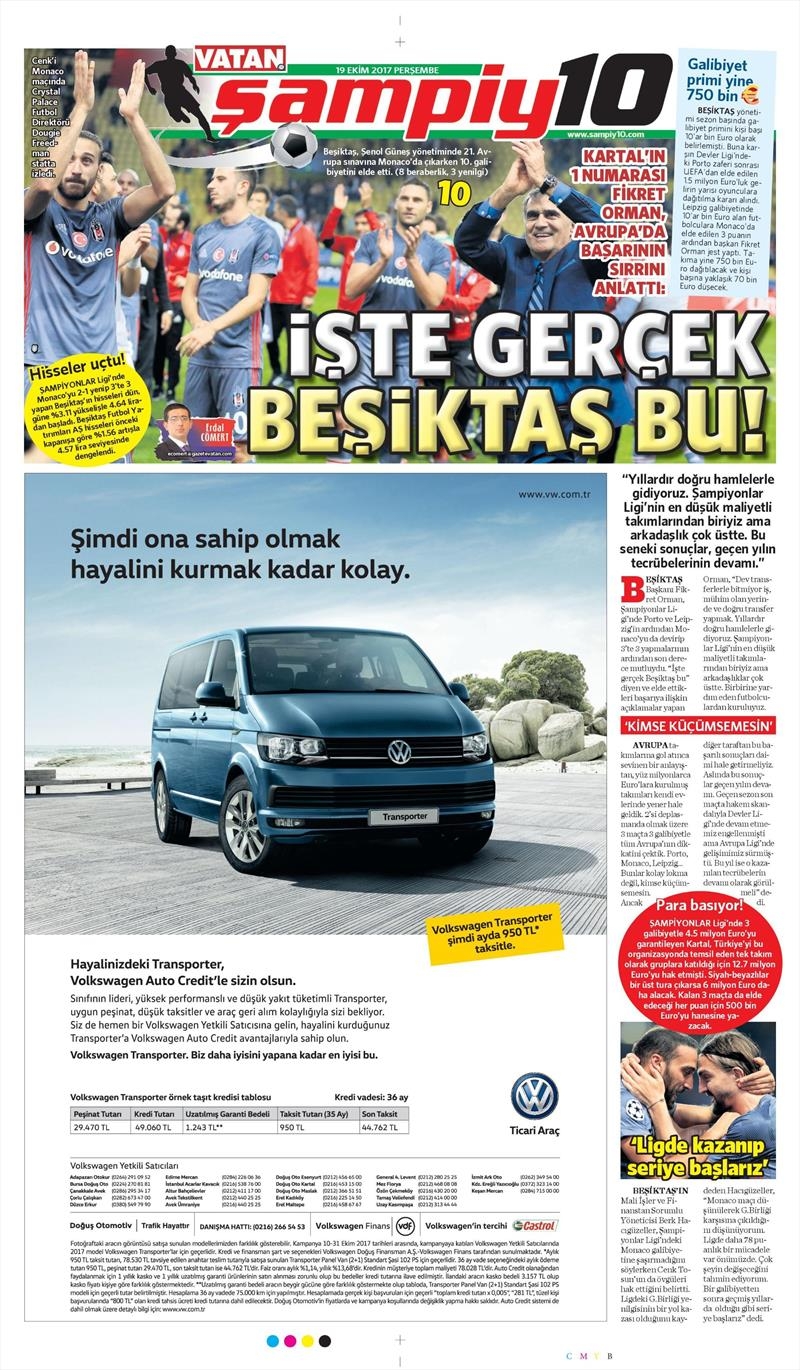 19 Ekim 2017 | İşte gazetelerin Beşiktaş manşetleri - Görsel 11