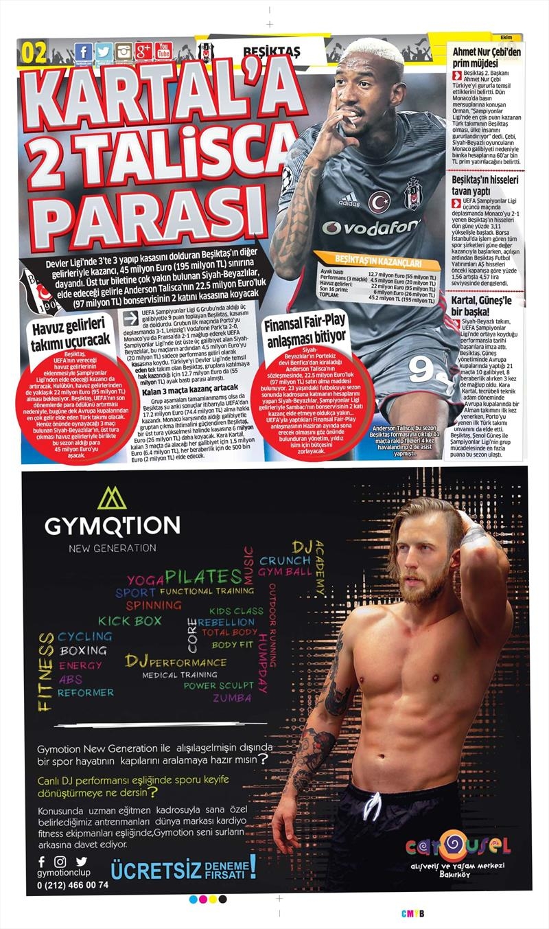 19 Ekim 2017 | İşte gazetelerin Beşiktaş manşetleri - Görsel 13